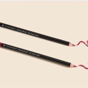 Illamasqua Colouring Pencil Lip Crayon $42 MSRP Full Size Duo "Lust" & "Media"